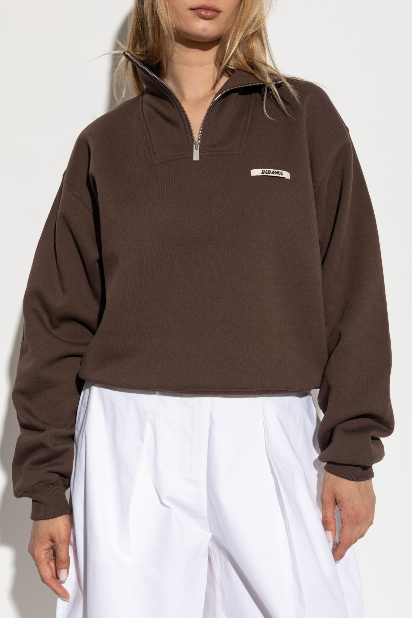 Jacquemus Sweatshirt with stand-up collar | Women's Clothing